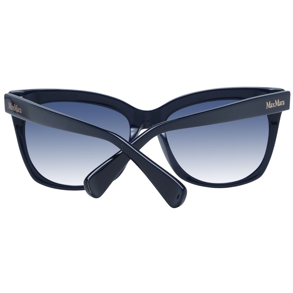 Max Mara Women’s Sunglasses – Blue Cat Eye Frame, Gradient Lenses