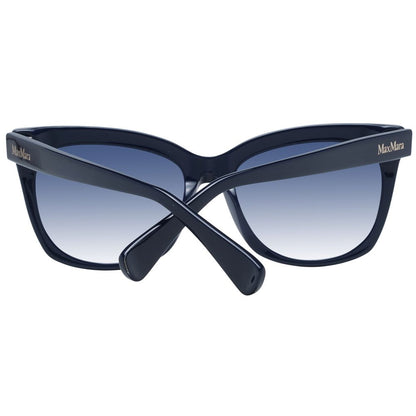 Max Mara Women’s Sunglasses – Blue Cat Eye Frame, Gradient Lenses