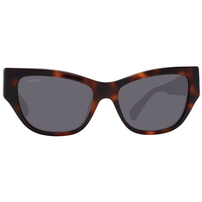 Max Mara Women’s Sunglasses – Brown Cat Eye Frame, Grey Lenses