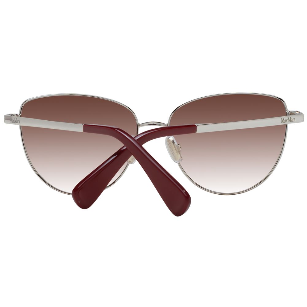 Max Mara Women’s Sunglasses – Red Butterfly Frame, Brown Gradient Lenses