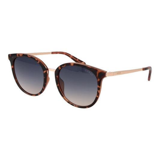 Guess Unisex Sunglasses – Brown Full-Rim Frame, Blue Gradient Lenses