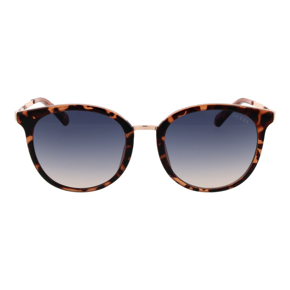 Guess Unisex Sunglasses – Brown Full-Rim Frame, Blue Gradient Lenses