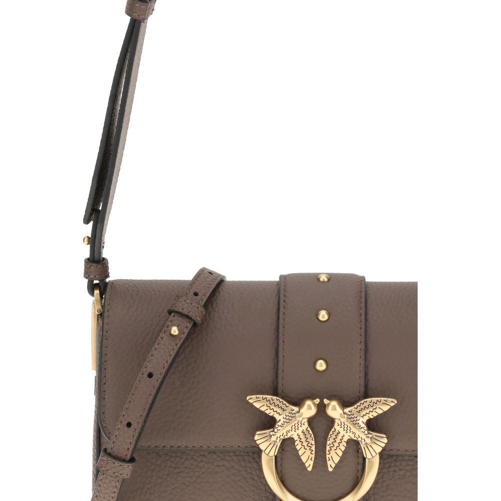 PINKO LOVE Leather Shoulder Bag