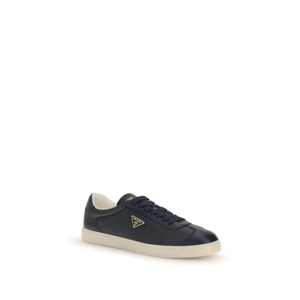 Prada Leather Sneakers - Contemporary Elegance Meets Comfort