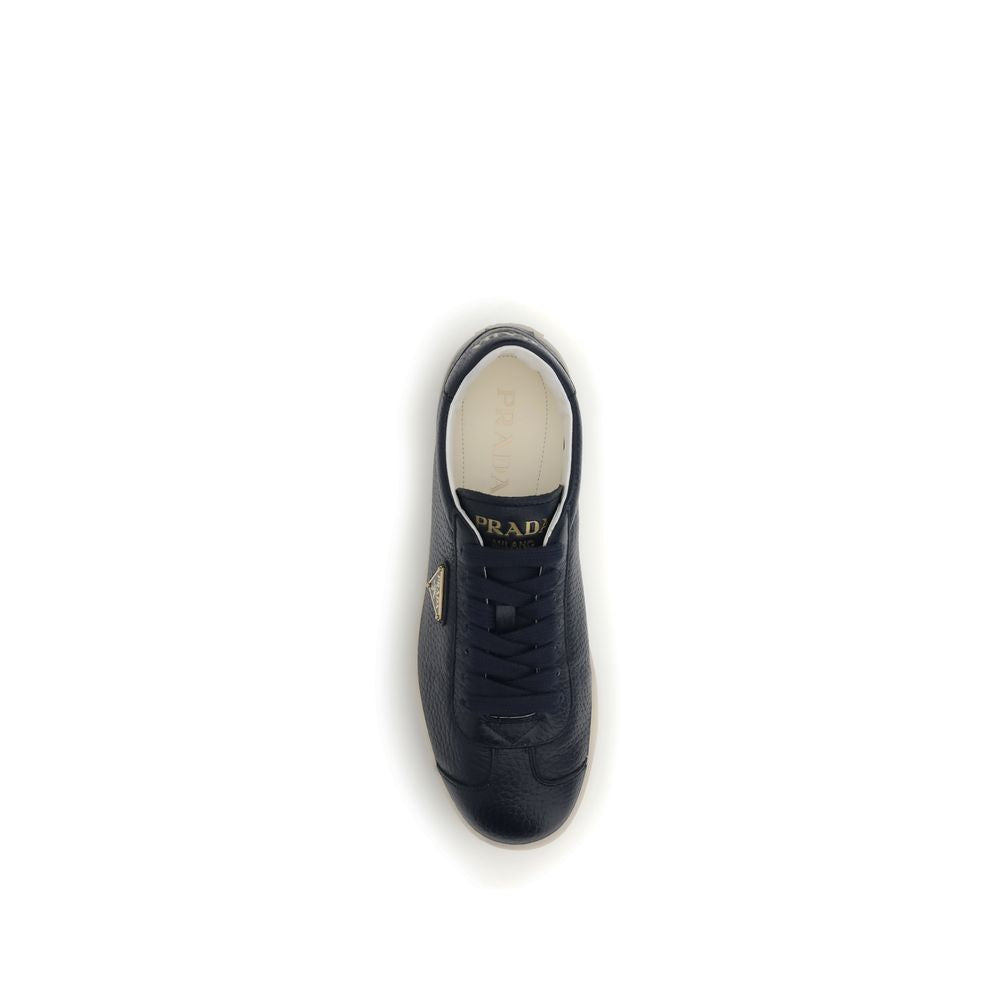 Prada Leather Sneakers - Contemporary Elegance Meets Comfort