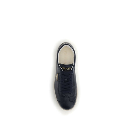 Prada Leather Sneakers - Contemporary Elegance Meets Comfort
