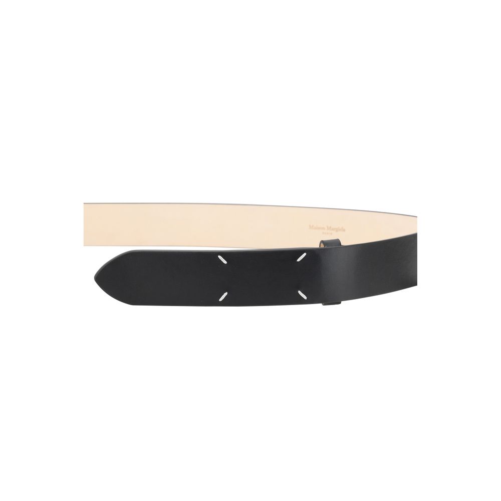 Maison Margiela Leather Belt with Hinged Closure