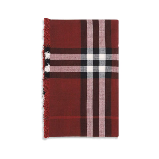Burberry Reversible Check Wool and Silk Scarf