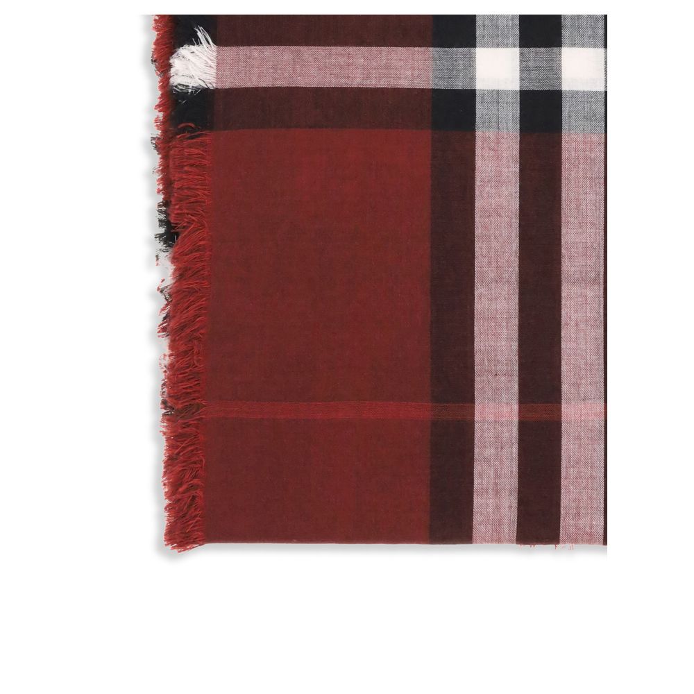 Burberry Reversible Check Wool and Silk Scarf