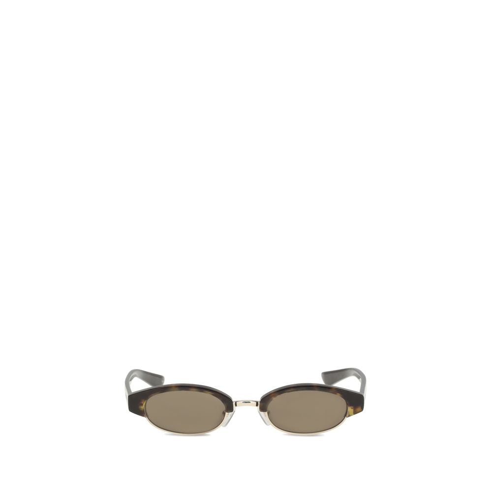 Alexander McQueen Women's Ellipse Sunglasses – Brown Oval Frame