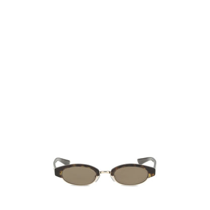 Alexander McQueen Women's Ellipse Sunglasses – Brown Oval Frame