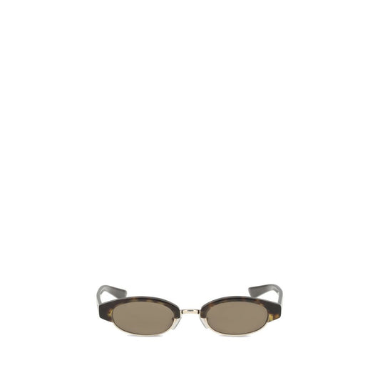 Alexander McQueen Women's Ellipse Sunglasses – Brown Oval Frame