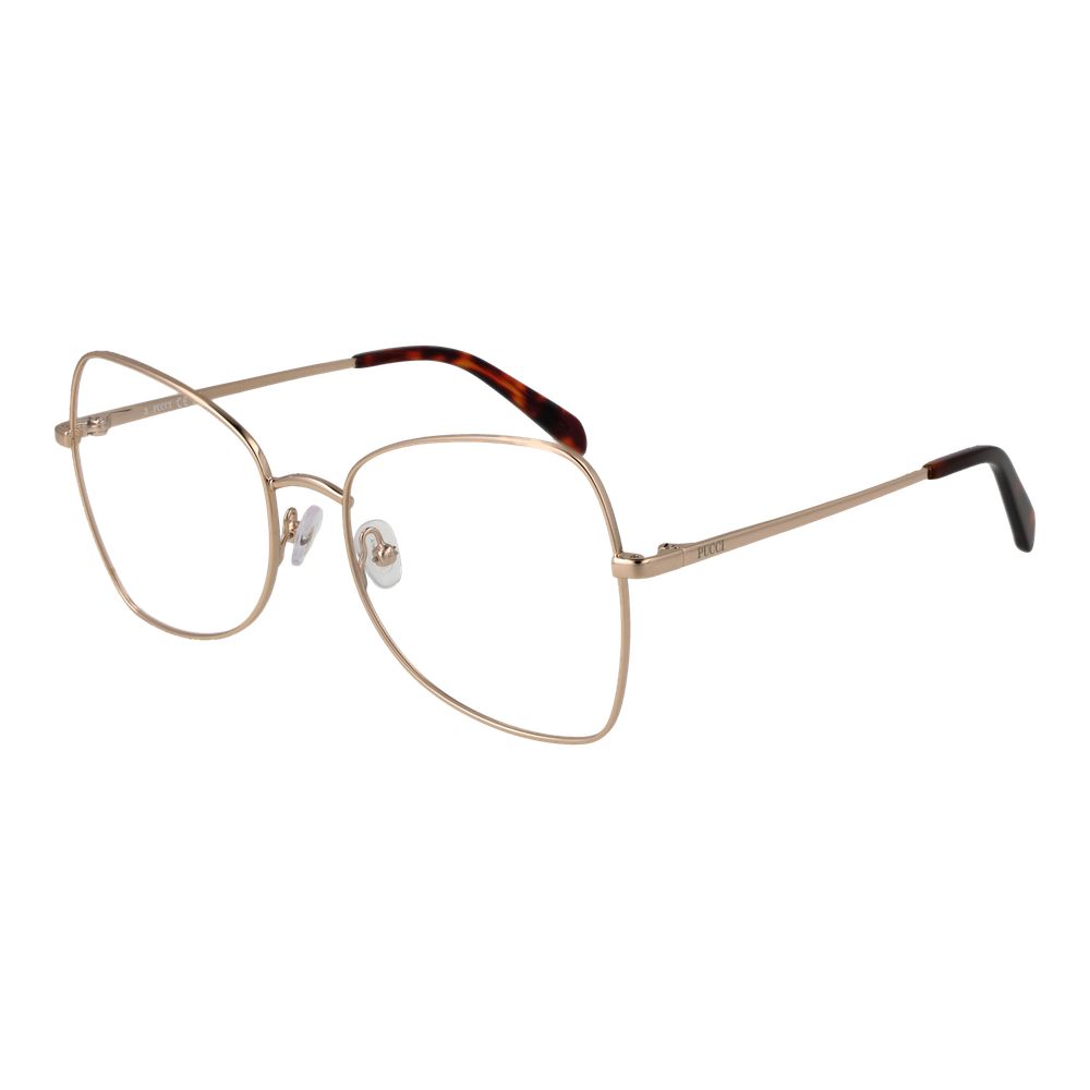 Emilio Pucci Women’s Optical Glasses – Gold Butterfly Frame