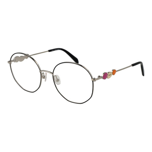 Emilio Pucci Women's Optical Frames – Black Round Design