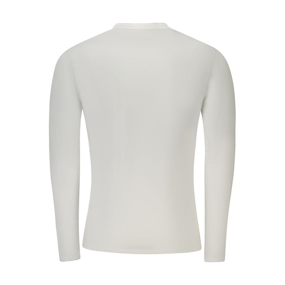 Guess Jeans White Cotton Long Sleeve T-Shirt