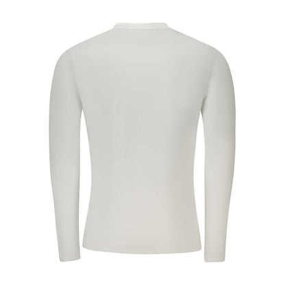 Guess Jeans White Cotton Long Sleeve T-Shirt