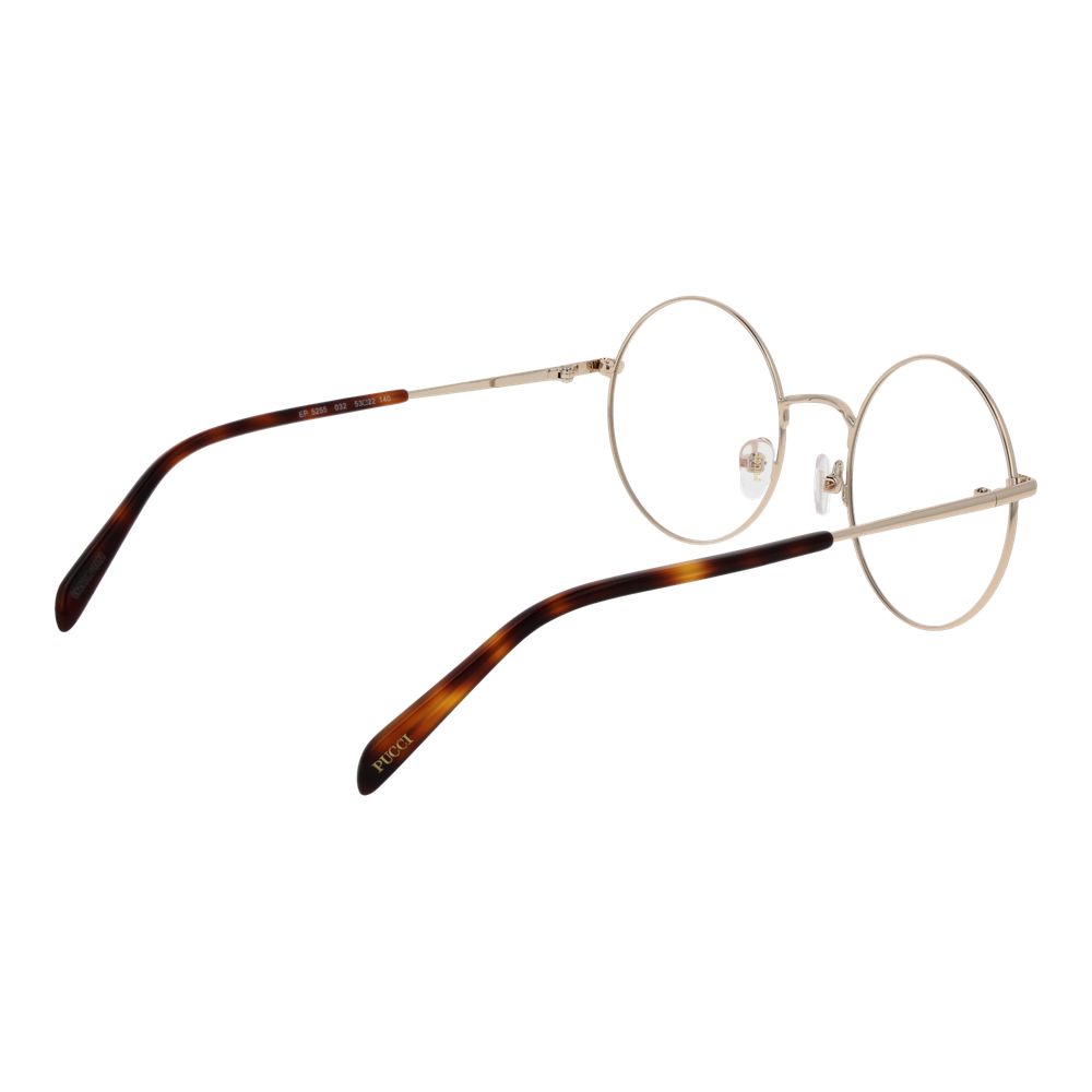 Emilio Pucci Women’s Optical Glasses – Gold Round Frame, 53mm