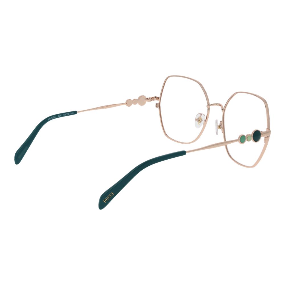Emilio Pucci Women's Optical Glasses – Rose Gold Full-Rim Frame