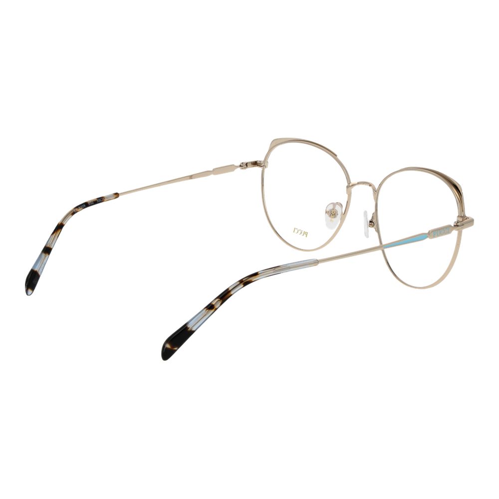 Emilio Pucci Women’s Optical Glasses – Gold Round Frame, 55mm