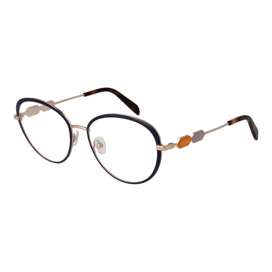 Emilio Pucci Women’s Optical Glasses – Blue Round Frame, 54mm