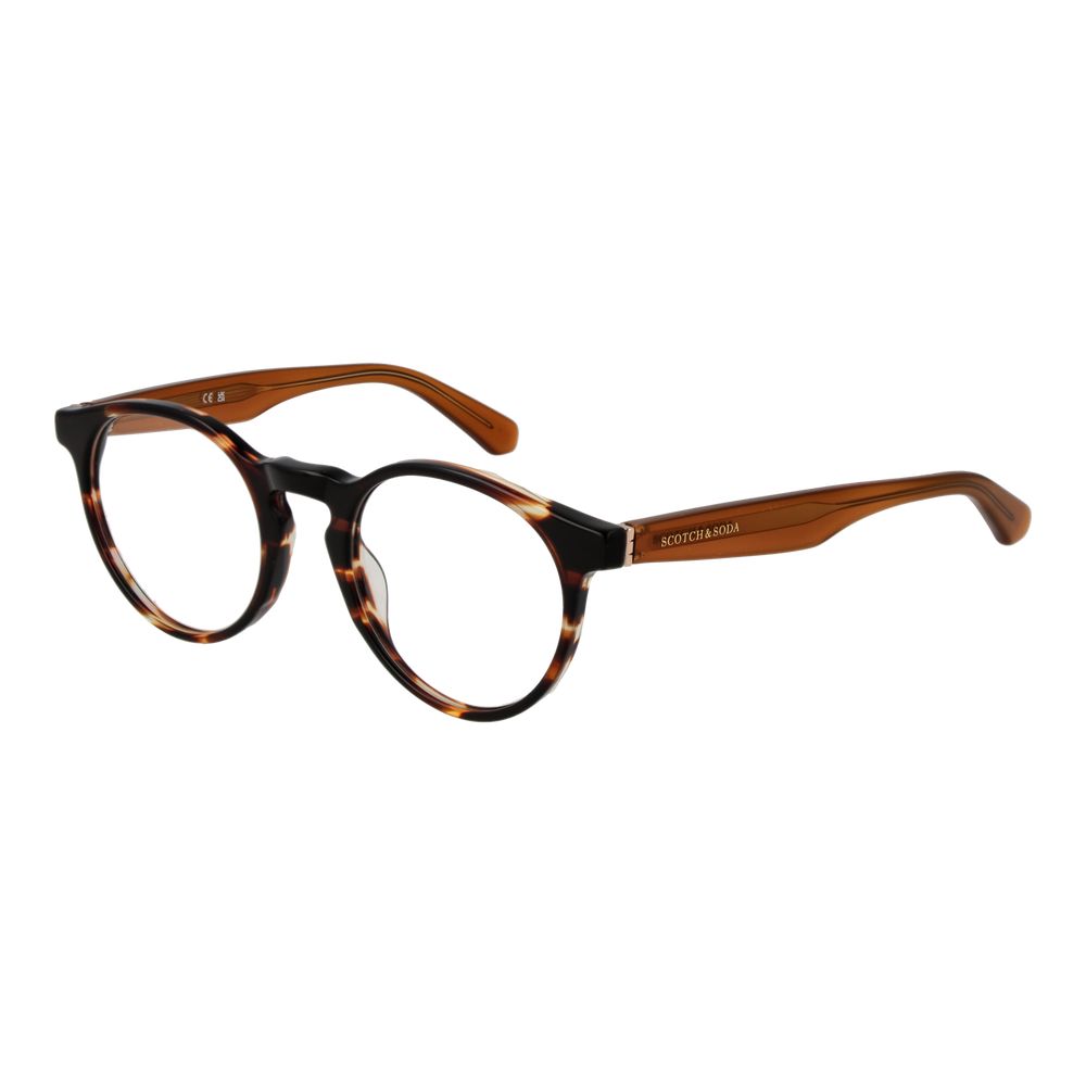 Scotch & Soda Men's Optical Glasses – Brown Full-Rim Frame, 49mm