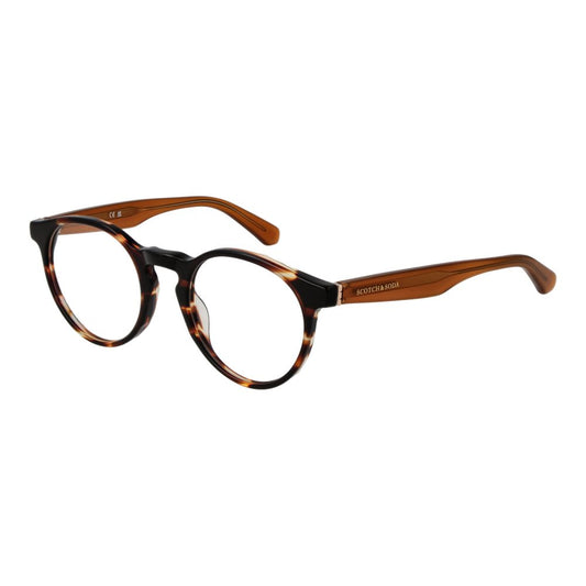 Scotch & Soda Men's Optical Glasses – Brown Full-Rim Frame, 49mm