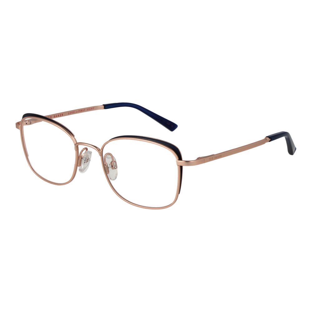 Ted Baker Women’s Optical Glasses – Rose Gold Oval Frame, 51mm