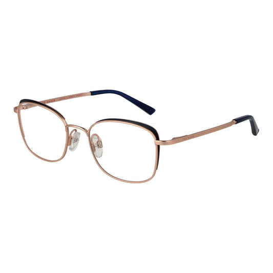 Ted Baker Women’s Optical Glasses – Rose Gold Oval Frame, 51mm