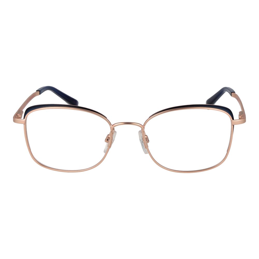 Ted Baker Women’s Optical Glasses – Rose Gold Oval Frame, 51mm