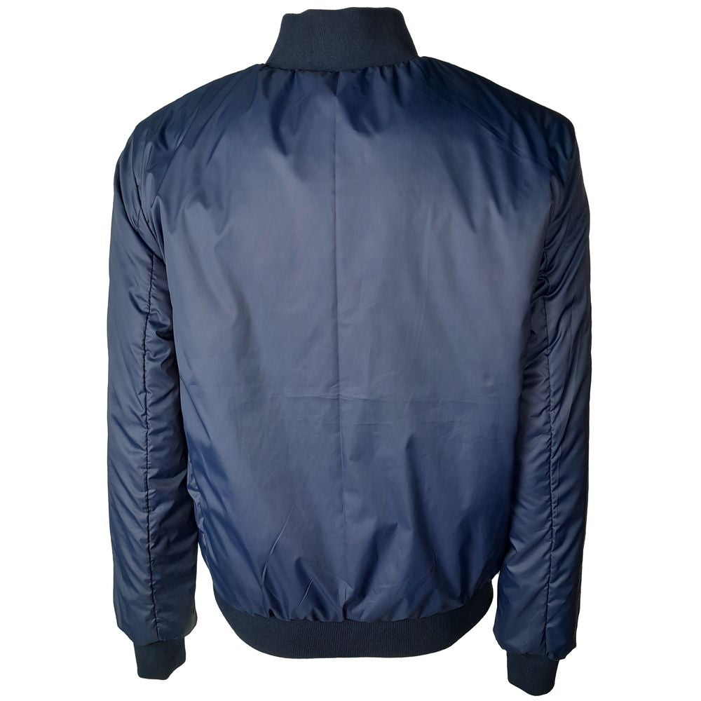 Emilio Romanelli Brown Calfskin Reversible Bomber Jacket