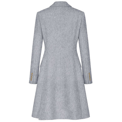 Loro Piana Made in Italy Gray Wool Coat for Women