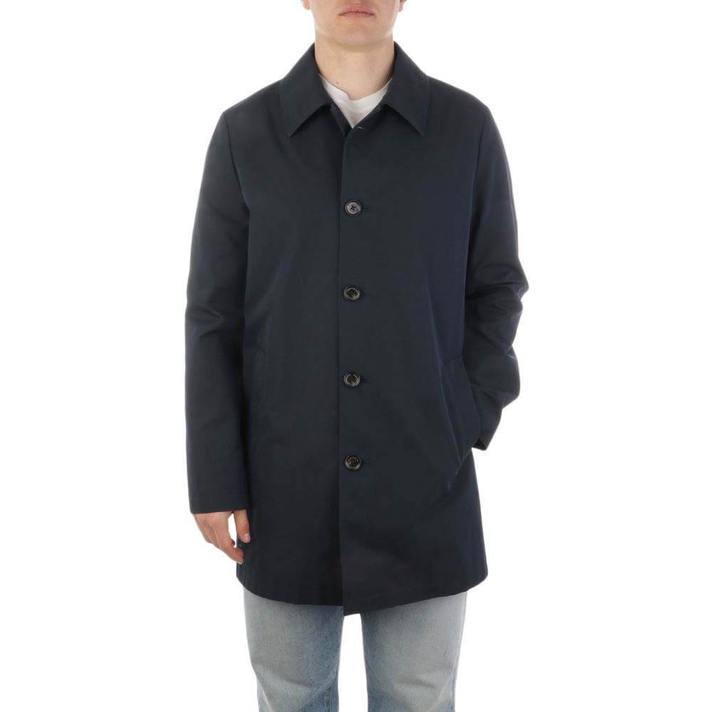 Aquascutum Blue Cotton Jacket