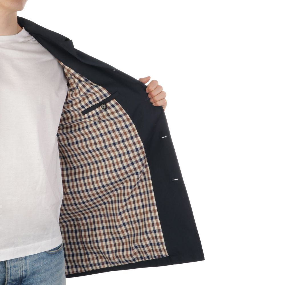 Aquascutum Blue Cotton Jacket