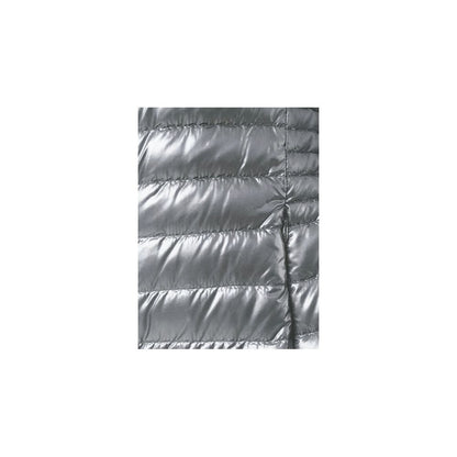 Herno Silver Hooded Long Padded Gilet for Women