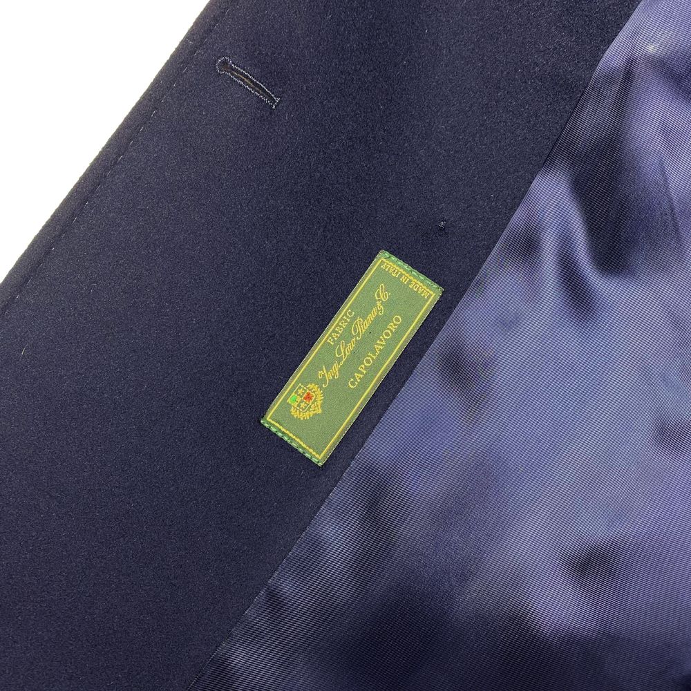 Loro Piana Made in Italy Women's Blue Wool Coat
