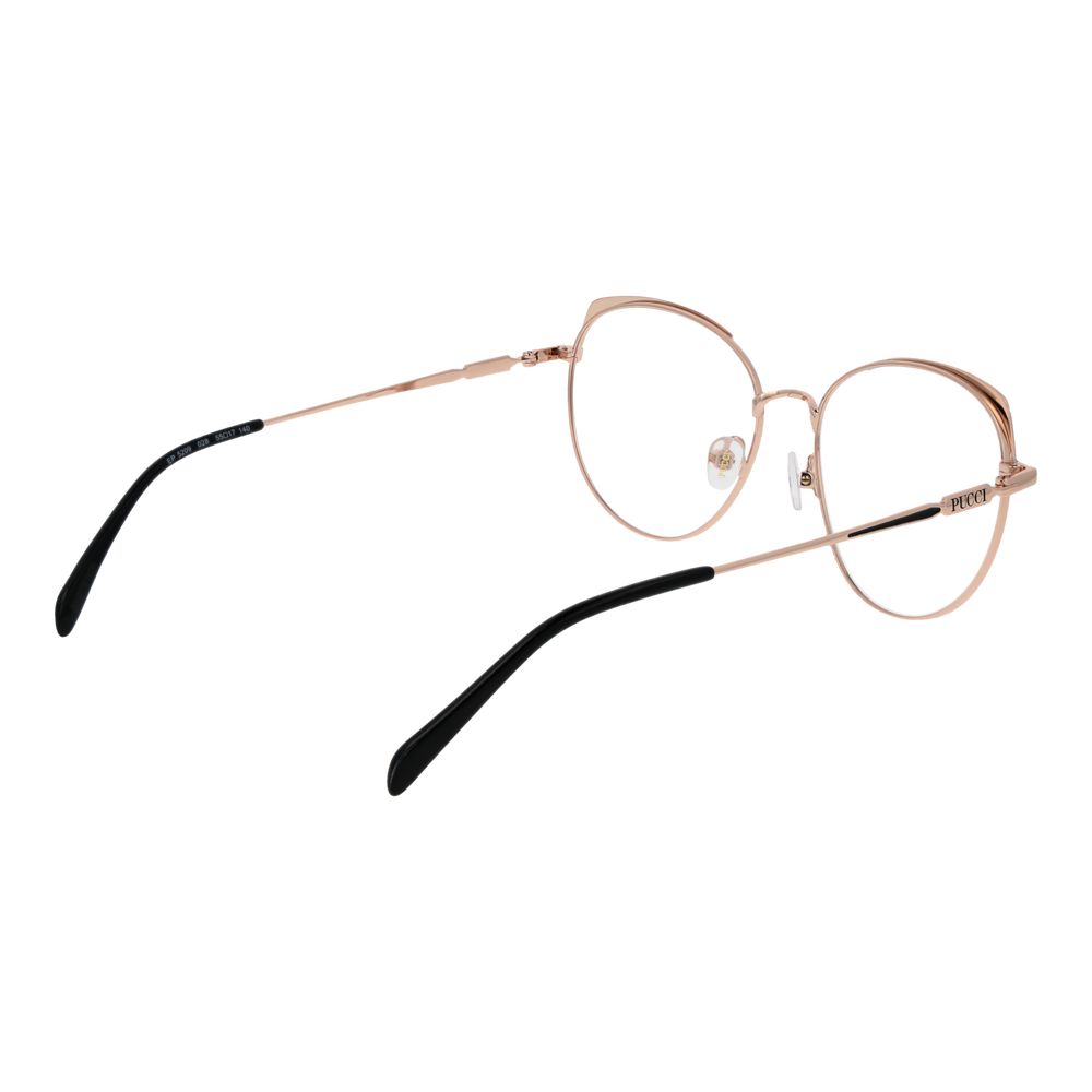 Emilio Pucci Women's Optical Frames – Rose Gold Full-Rim, 55mm