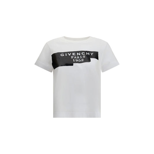 Givenchy Cotton T-shirt with Print - Black Givenchy Tape
