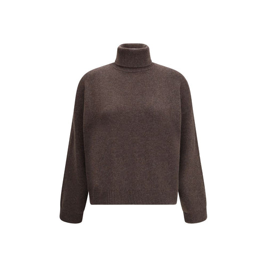 Brunello Cucinelli Brown Cashmere Turtleneck Sweater for Women