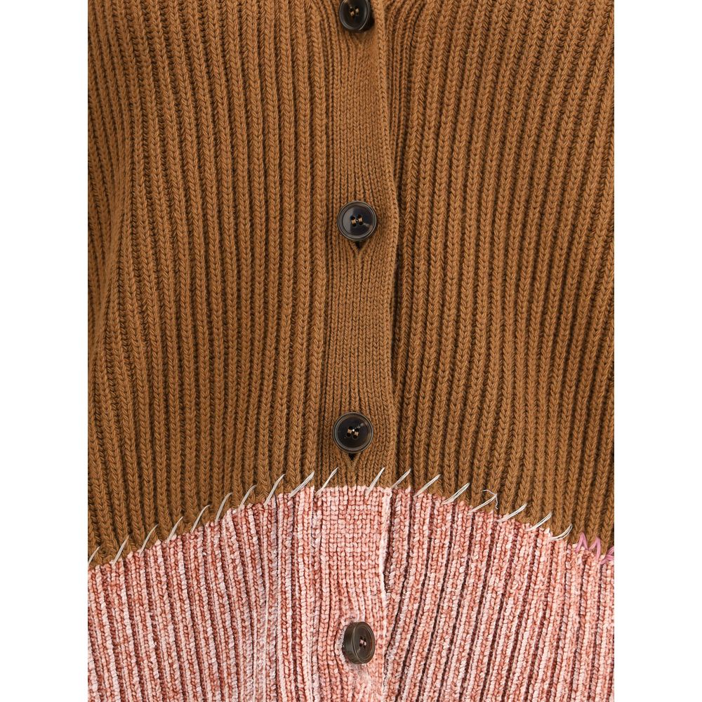 Marni Bi Color Cardigan in Viscose