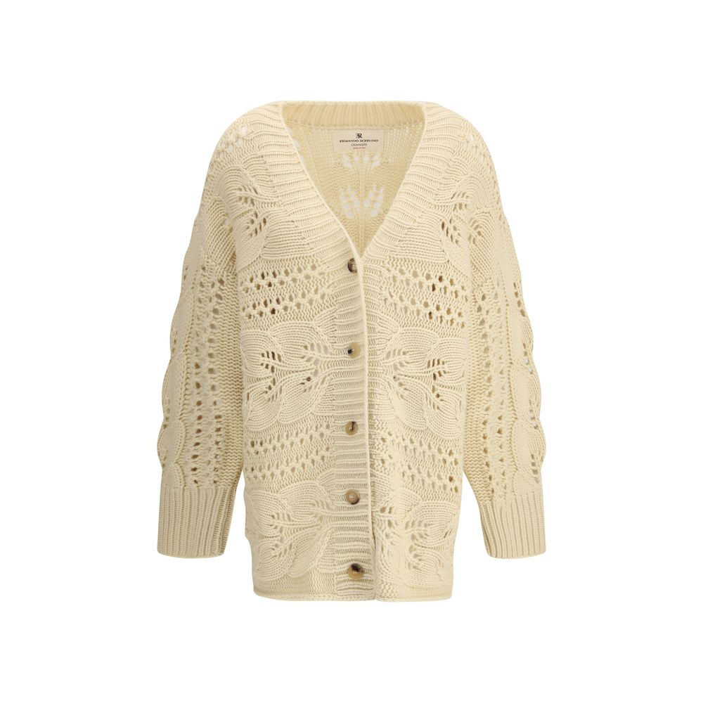 Ermanno Scervino Perforated Cashmere Cardigan