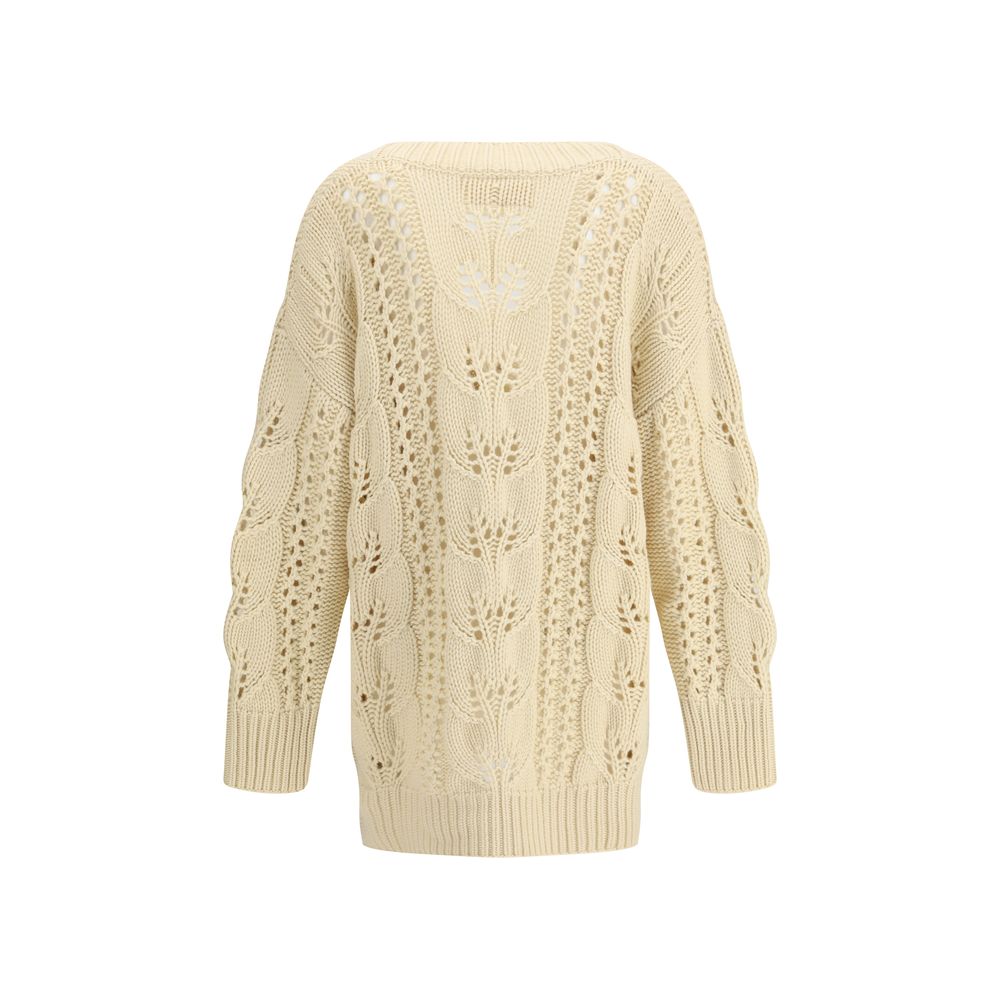 Ermanno Scervino Perforated Cashmere Cardigan