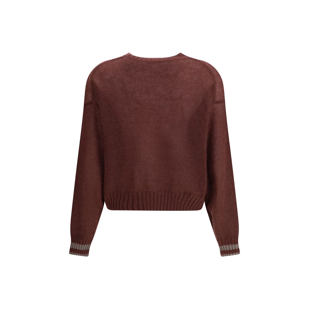 Brunello Cucinelli Sweater with Sparkling Cuffs