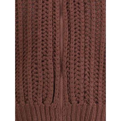 Brunello Cucinelli Balloon Net Embroidery Cardigan