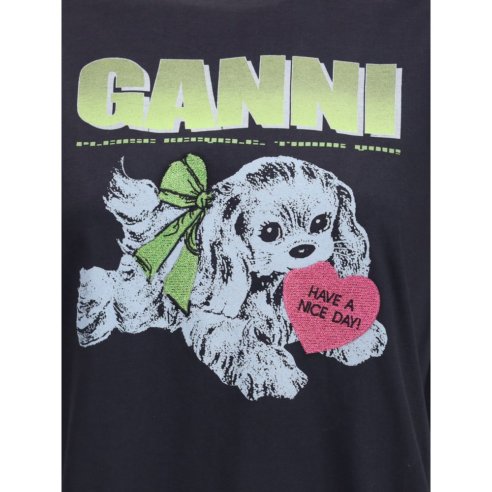 Ganni Puppy T-Shirt - Casual Style with a Positive Message