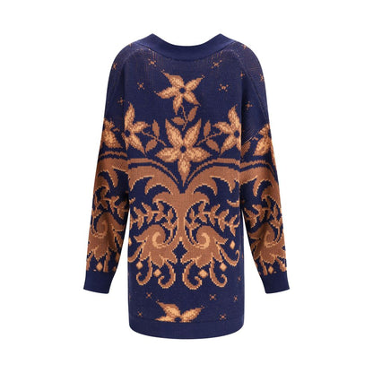 Etro Wool Jacquard Cardigan