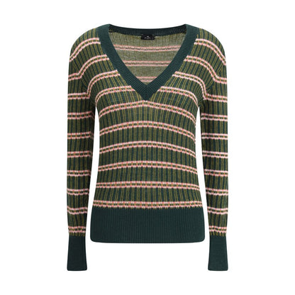 Etro Horizontally Striped Wool Sweater
