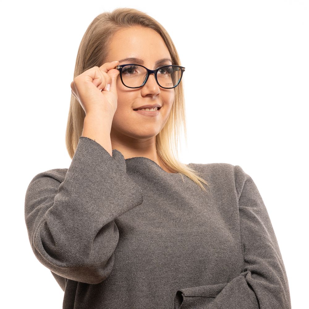 Lozza Blue Women's Optical Frames – Oval Full-Rim Style