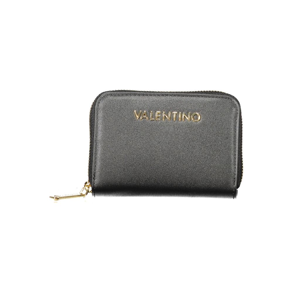 Mario Valentino Black Polyethylene Wallet - Elegant and Functional Design