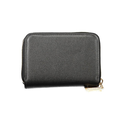 Mario Valentino Black Polyethylene Wallet - Elegant and Functional Design