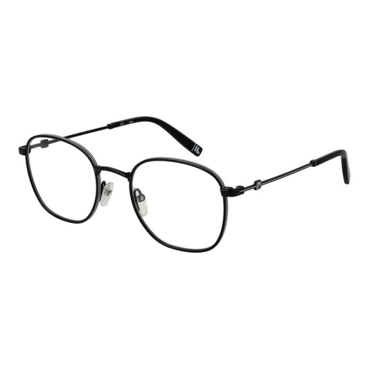 Fila Black Unisex Optical Frames – Round Full-Rim Design